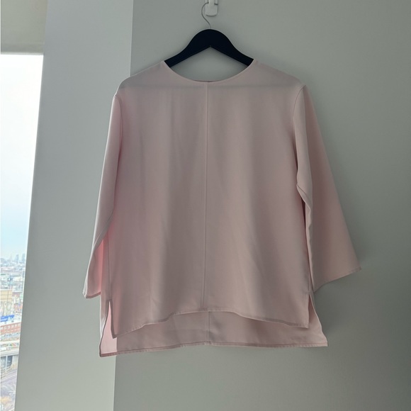 Uniqlo Light Pink Long Sleeve Blouse - Picture 3 of 6